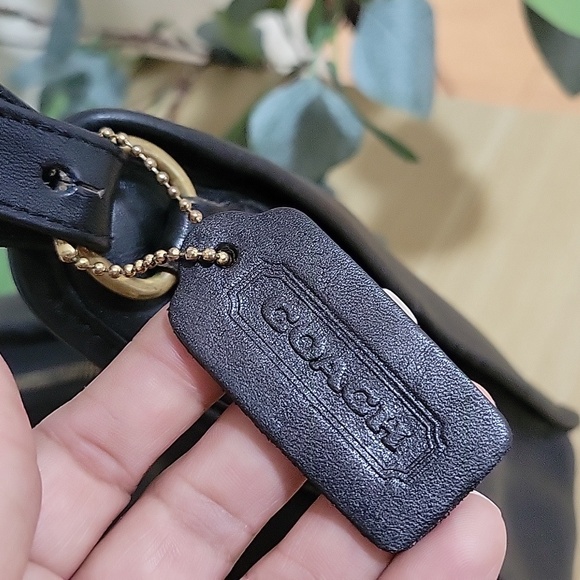 CoachVintageBecketZipBlackLeatherCrossbody9920USABAG - Picture 6 of 17